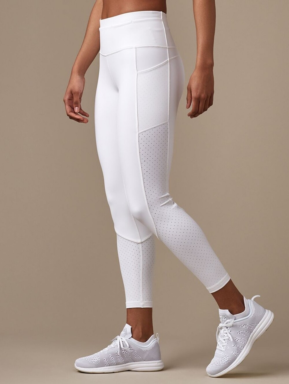 Lululemon Mind Over Miles White Leggings With Pockets Size 4 - Picture 1 of 9